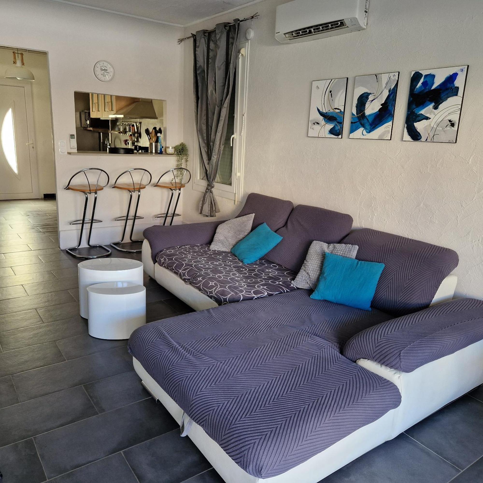 Location Bord De Mer, Villa De Vacances 6-8 Personnes - Jardin Valras-Plage Buitenkant foto